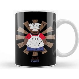 Baskı Dükkanı South Park Chef Retro Japanese Kupa