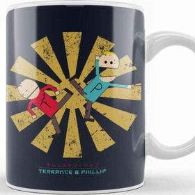 Baskı Dükkanı South Park Terrance and Phillip Retro Japanese Kupa