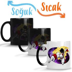 Baskı Dükkanı Space Ghost 01 Sihirli Porselen Kupa