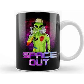 Baskı Dükkanı Space Out Hipster Alien Smoking Spacing Out Hipster Ufo Kupa