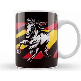 Baskı Dükkanı Spain Flag Horse Riding Equestrian Sport Horseshoe Saddle Kupa