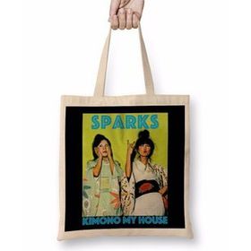 Baskı Dükkanı Sparks Kimono My House Bez Çanta