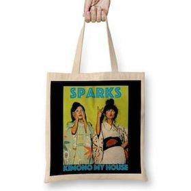 Baskı Dükkanı Sparks Kimono My House Bez Çanta