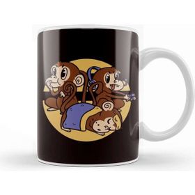 Baskı Dükkanı Speak See Hear No Evil Japan Monkeys Japanese Art Emoticon Kupa