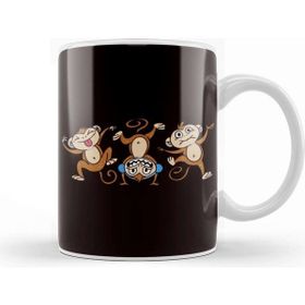 Baskı Dükkanı Speak See Hear No Evil Japan Monkeys Japanese Art Emoticon Kupa