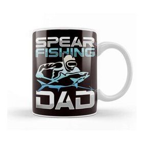 Baskı Dükkanı Spearfishing Dad Spearfisher Father Speargun Spear Freediver Kupa