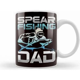 Baskı Dükkanı Spearfishing Dad Spearfisher Father Speargun Spear Freediver Kupa