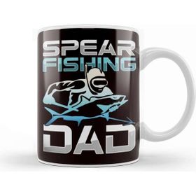 Baskı Dükkanı Spearfishing Dad Spearfisher Father Speargun Spear Freediver Kupa
