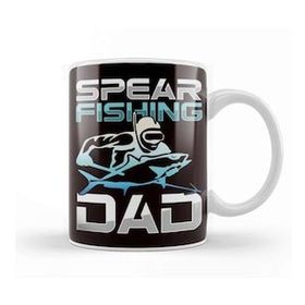 Baskı Dükkanı Spearfishing Dad Spearfisher Father Speargun Spear Freediver Kupa