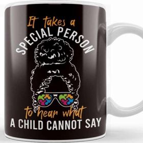 Baskı Dükkanı Special Person Autism Child Awareness Support Puzzle Ribbon Kupa