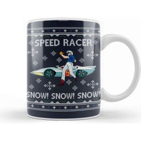 Baskı Dükkanı Speed Racer Go Snow Christmas Kupa