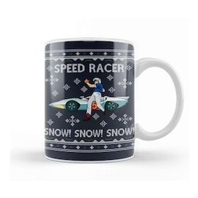 Baskı Dükkanı Speed Racer Go Snow Christmas Kupa