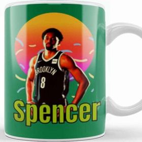 Baskı Dükkanı Spencer Dinwiddie Vintage Art Legend Basketball Gift Kupa