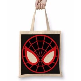 Baskı Dükkanı Spider Man Spider Face Bez Çanta