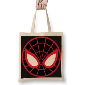 Baskı Dükkanı Spider Man Spider Face Bez Çanta