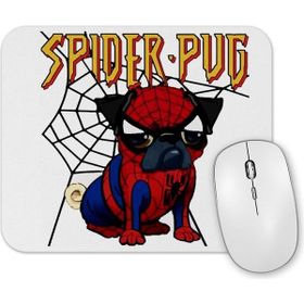 Baskı Dükkanı Spider Pug Köpek Örümcek Adam Mouse Pad