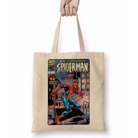 Baskı Dükkanı Spiderman Marvel the Sensational Bez Çanta