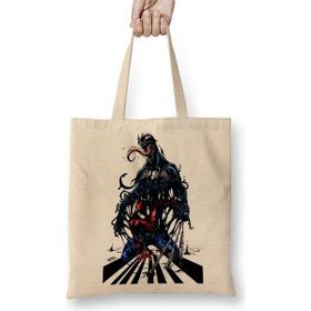 Baskı Dükkanı Spiderman Venom Marvel Bez Çanta