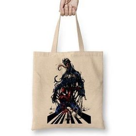 Baskı Dükkanı Spiderman Venom Marvel Bez Çanta