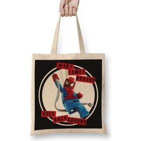 Baskı Dükkanı Spidey What Comes Around Lyric Featuring Spiderman Bez Çanta