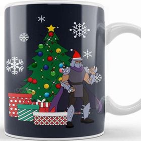 Baskı Dükkanı Splinter Tmnt Around the Christmas Tree Kupa