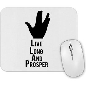 Baskı Dükkanı Spock Live Long And Prosper Mouse Pad
