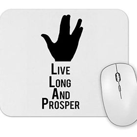 Baskı Dükkanı Spock Live Long And Prosper Mouse Pad