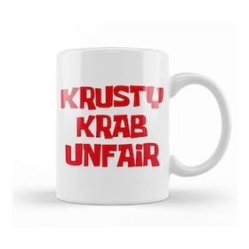 Baskı Dükkanı Spongebob Krusty Krab Unfair Kupa
