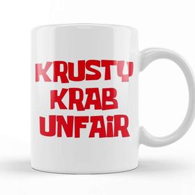 Baskı Dükkanı Spongebob Krusty Krab Unfair Kupa