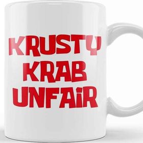 Baskı Dükkanı Spongebob Krusty Krab Unfair Kupa