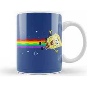 Baskı Dükkanı Spongebob Sqaurepants Nyan Cat Meme Kupa