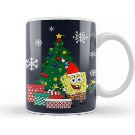 Baskı Dükkanı Spongebob Square Pants Christmas Tree Kupa