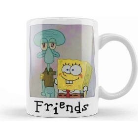 Baskı Dükkanı Spongebob Squarepants Vintage Spongebob Squidward Kupa