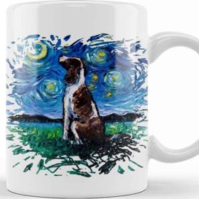 Baskı Dükkanı Springer Spaniel English Springer Spaniel Night Kupa