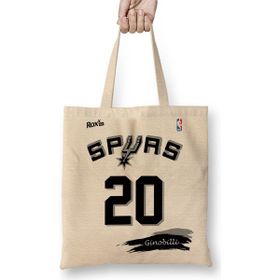Baskı Dükkanı Spurs 20 Ginobilli Branca Rox Ink Bez Çanta