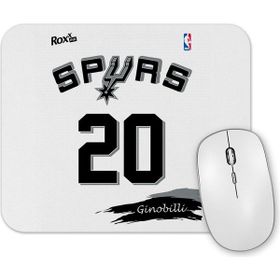 Baskı Dükkanı Spurs 20 Ginobilli Branca Rox Ink Mouse Pad