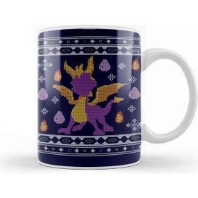 Baskı Dükkanı Spyro The Dragon Christmas Knit Kupa