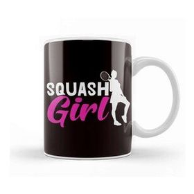 Baskı Dükkanı Squash Girl Player Ball Sports Indoor Tennis Court Trainer Kupa