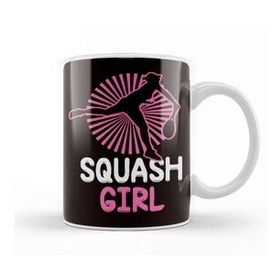 Baskı Dükkanı Squash Girl Player Court Ball Sports Racket Indoor Tennis Kupa