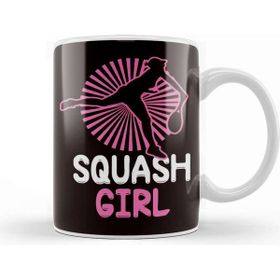 Baskı Dükkanı Squash Girl Player Court Ball Sports Racket Indoor Tennis Kupa