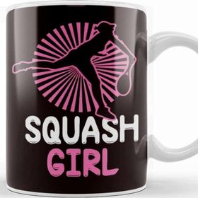 Baskı Dükkanı Squash Girl Player Court Ball Sports Racket Indoor Tennis Kupa