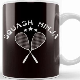 Baskı Dükkanı Squash Ninja Player Indoor Tennis Court Match Ball Sports Kupa