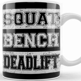 Baskı Dükkanı Squat Bench Deadlift Powerlifting Bodybuilding Kupa