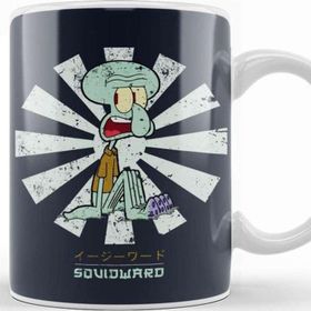 Baskı Dükkanı Squidward Retro Japanese Kupa