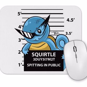 Baskı Dükkanı Squirtle Bad Boy Pokemon Mouse Pad