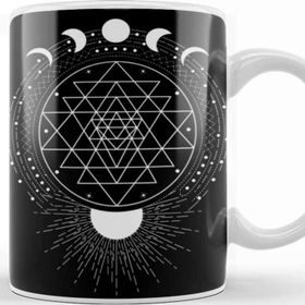 Baskı Dükkanı Sri Yantra Mandala Sri Yantra Sacred Geometry Kupa