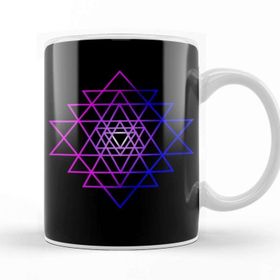 Baskı Dükkanı Sri Yantra Sacred Ancient Symbol Kupa
