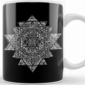 Baskı Dükkanı Sri Yantra Sacred Geometry Kupa