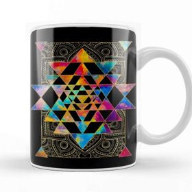 Baskı Dükkanı Sri Yantra Sri Chakra 01 Kupa