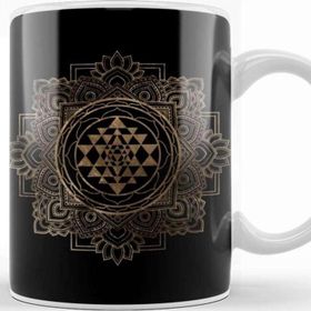 Baskı Dükkanı Sri Yantra Sri Chakra Kupa